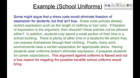 what is a counterclaim in an essay and why do we need to consider the color of the sky?